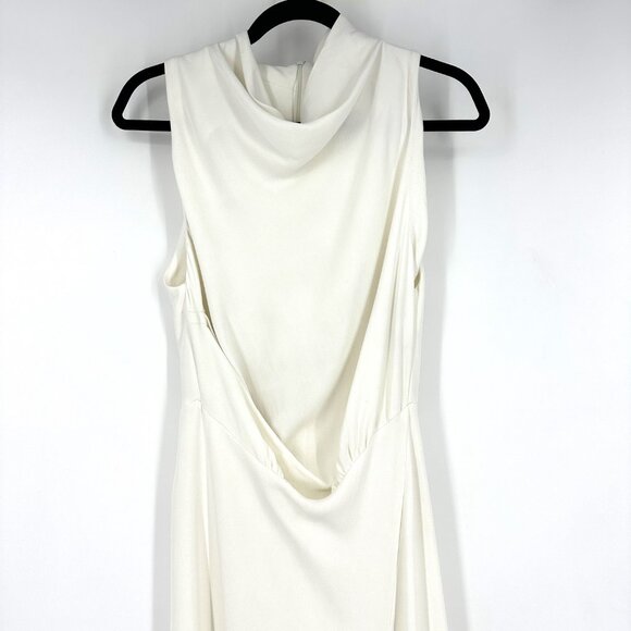 Acler Indiannah Cowl Drape Neck Maxi Dress Ivory Jersey Size 6 - Picture 6 of 12